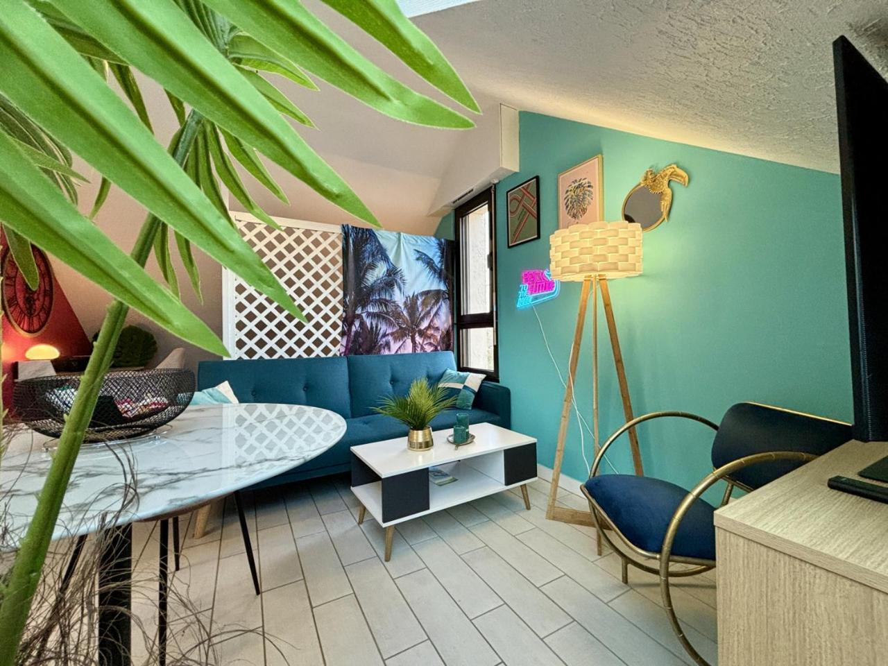 -Tropical Studio- Paisible Parking Wifi Lave-Linge Quimper Kültér fotó