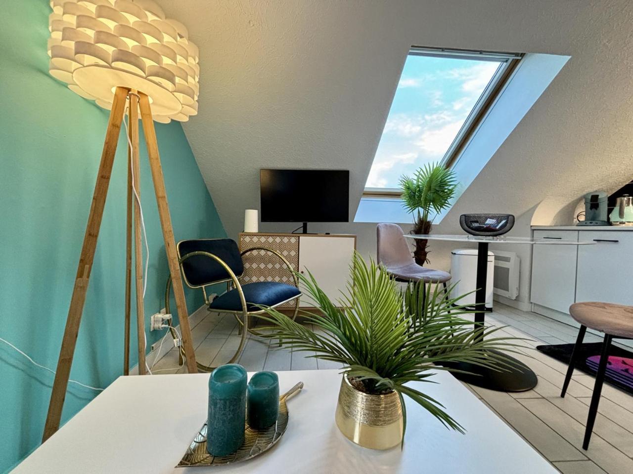 -Tropical Studio- Paisible Parking Wifi Lave-Linge Quimper Kültér fotó