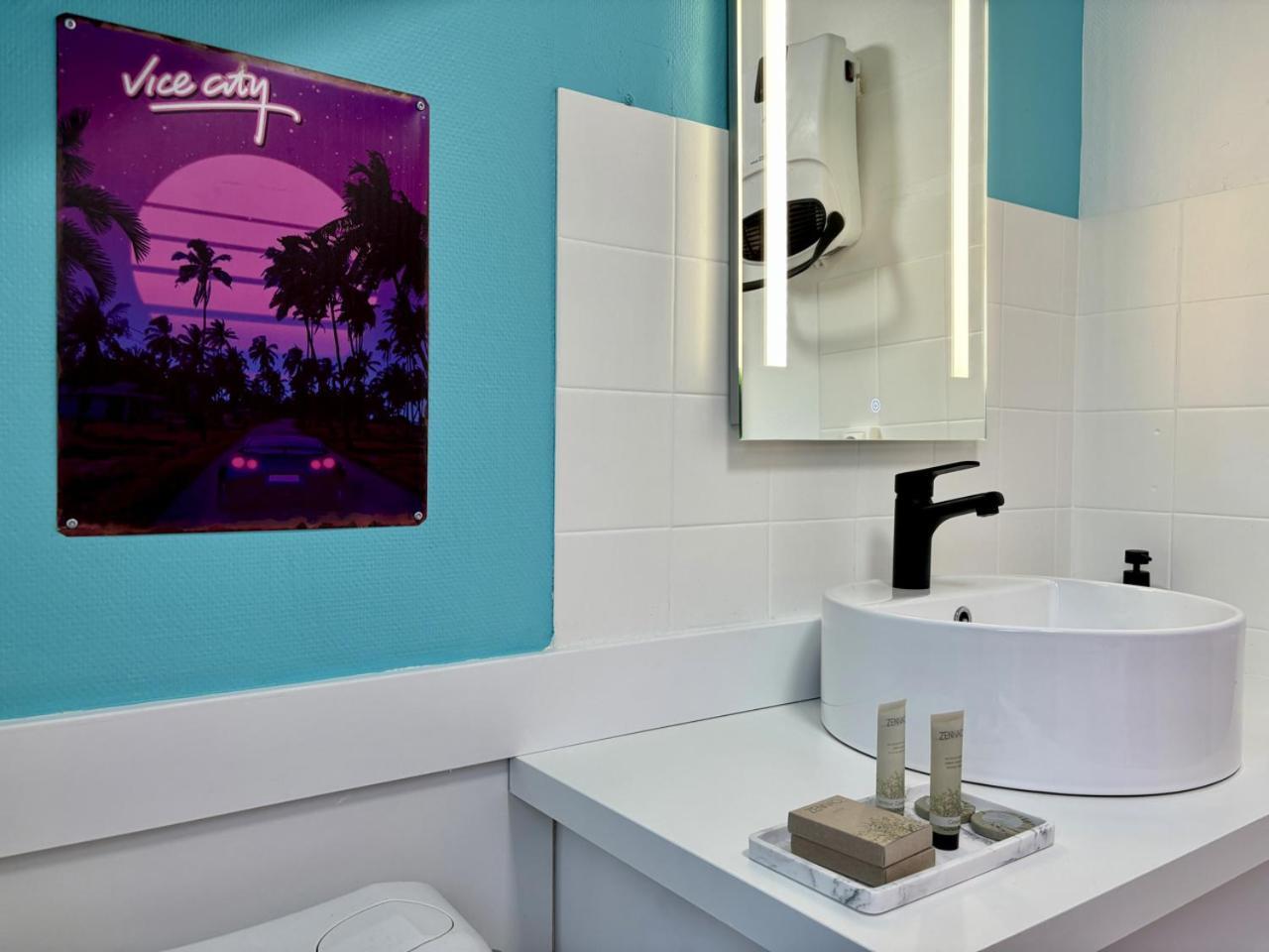 -Tropical Studio- Paisible Parking Wifi Lave-Linge Quimper Kültér fotó
